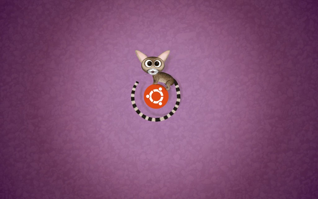 Fondo de pantalla de Ubuntu Raring Ringtail con logo